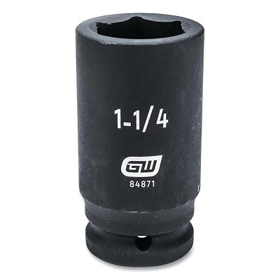GEARWRENCH 84870 Impact Socket, 3/4 in Drive Size, 1-3/16 in Opening Size, 6-point, Deep Length