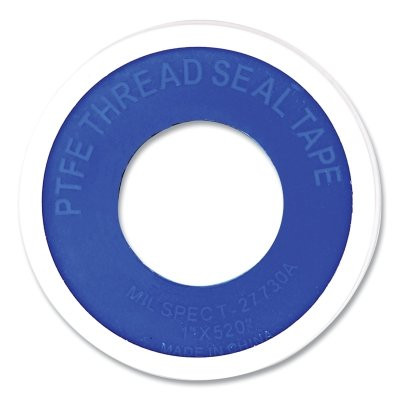 LA-CO 44078 PTFE Pipe Thread Tape, 520 in L, 1 in W, 3 mil, White