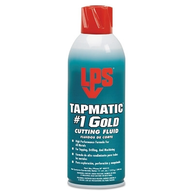 LPS 40312 Tapmatic #1 Gold Cutting Fluid, 11 wt oz, Aerosol Can