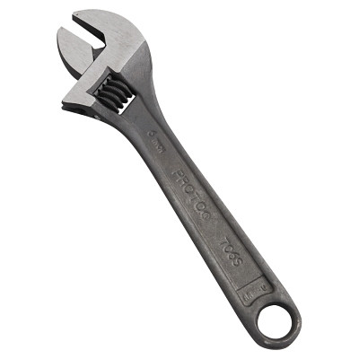 Proto 706SB Protoblack Adjustable Wrench, 6 in L, 15/16 in Opening, Black Oxide