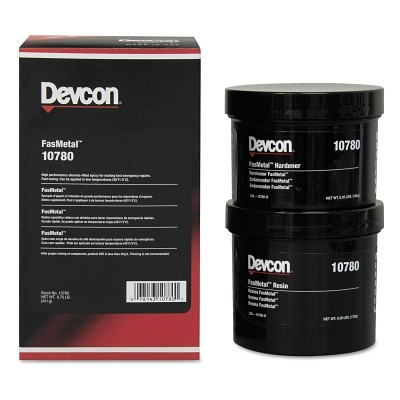 Devcon 10780 FasMetal, 3/4 lb, Can, Grey