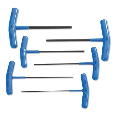 Proto J4969 6 Pc. Metric T-Handle Hex Key Sets, 6 per set, Hex Tip, Metric