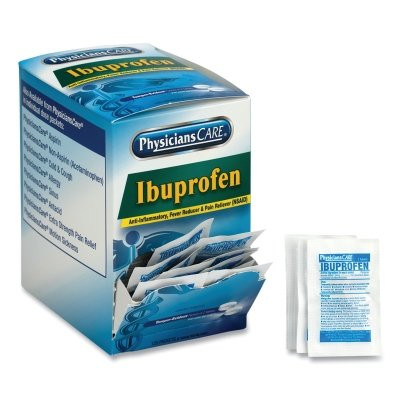 First Aid Only 90109 PhysiciansCare Ibuprofen Tablet, 200 mg, 2 pk/125 pk per Box