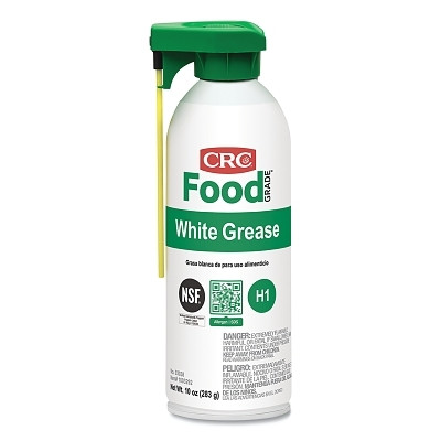 CRC 03038 Food Grade White Grease, 16 oz, Aerosol Can