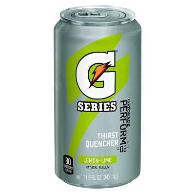 Gatorade 00901 G Series 02 Perform Thirst Quencher Ready-to-Drink Can, 11.6 fl oz, Lemon-Lime