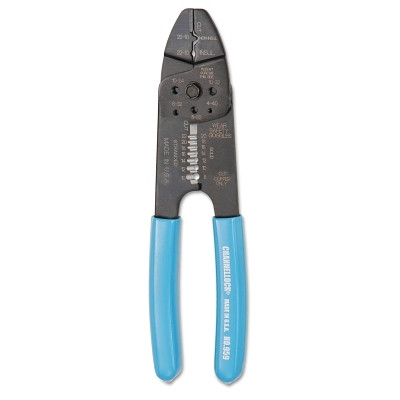 Channellock 959 Wire Stripper, 8-1/4 in L, 8 AWG to 22 AWG, Blue Handle