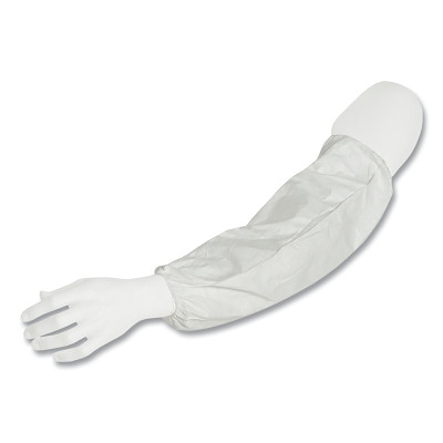 DuPont Tyvek TY500S-00 Tyvek 400 Sleeves, 18 in Long, Serged Closure, White