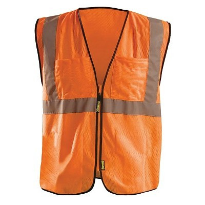 OccuNomix ECO-GCS-Y2/3X Surveyor Style Mesh Vest, ECO-GCS, Yellow, 2X/3X-Large, 6 Pockets
