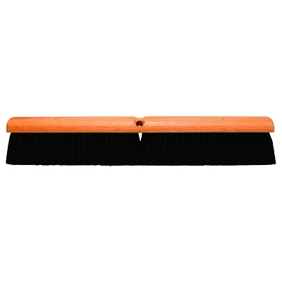 Magnolia Brush 2024 No. 20 Line Floor Brush, 24 in Hardwood Block, 3 in Trim L, Black Polypropylene