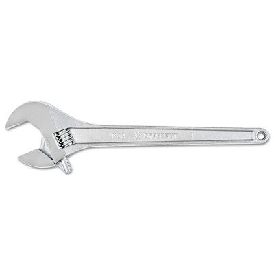 Crescent AC224BK Adjustable Chrome Wrench, 24 in OAL, 2-7/16 in Opening, Chrome Plated, Tapered Handle