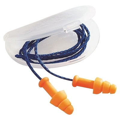 Howard Leight by PIP SMF30WP SmartFit Reusable Earplugs, TPE, Orange, Corded, Paper Bag