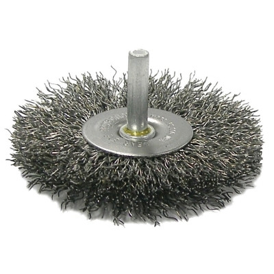Weiler 17968 Crimped Wire Wheel, 4 in D, .008 Steel Wire