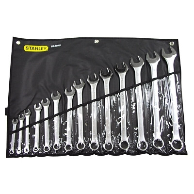 Stanley 85990 14 Piece Combination Wrench Set, 12 Points, SAE