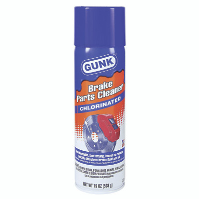 GUNK M720 Brake Parts Cleaner, Chlorinated, 19 oz, Aerosol Can, Sweet Chloroform-Like Odor