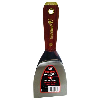 Red Devil 4113 4100 Professional Series Wall Scraper/Spackling Knife, 4 in Wide, Stiff Blade