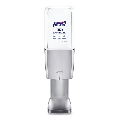 Purell 8328-E1 ES10 Touch Free Hand Sanitizer Dispenser, 10-3/4 in H, Chrome Plated