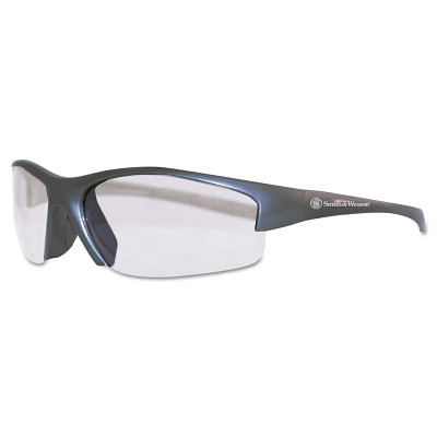 Smith & Wesson 21296 Equalizer Safety Glasses, Clear Polycarbonate Lens, Anti-Fog, Gunmetal, Nylon