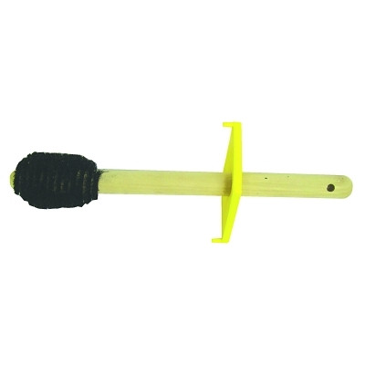Magnolia Brush OK2 Dope Brush, 2-1/2 in Trim L, 16 in OAL, Wood, Taper Both Ends, Grey Tampico Fiber, Includes Guard