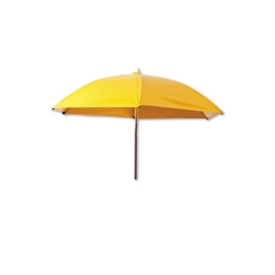 LAPCO UM7VY Heavy-Duty Construction Umbrella, 7 ft, Yellow, Vinyl, Includes Extension Pole/Case