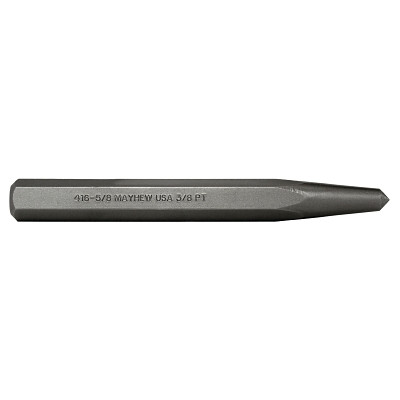 Mayhew Tools 74004 Center Punches, 6 1/4 in, 3/8 in tip, Alloy Steel
