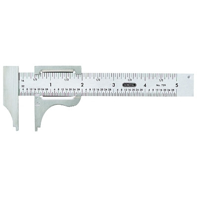 General Tools 729 Slide Caliper, 0 to 4 in, Stainless Steel