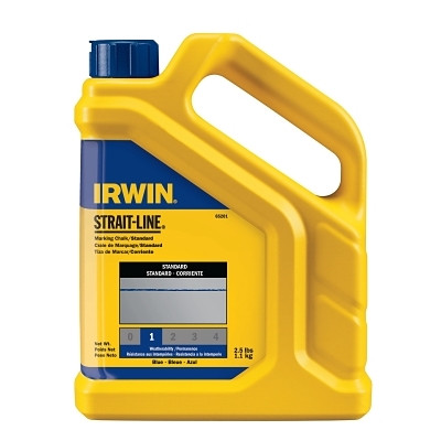 Irwin 65101ZR Strait-Line Standard Marking Chalk, 5 lb, Bottle, Blue