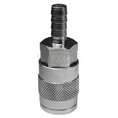 Dixon Valve 4FS4 DQC F-Series Industrial Manual Coupler Standard Hose Barb, 1/2 in, Steel