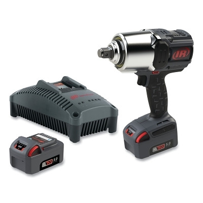 Ingersoll Rand W8171-K2 W8000 Series IQV20 High Torque Cordless Impact Wrench, W8171, 3/4 in x 1 in, 20 V, 1350 RPM, 1900 BPM, Kit Incl Chrgr/2-Batt