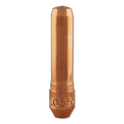 Bernard T035 Centerfire MIG Contact Tip, 0.035 in Wire, T-035, Non-Threaded, Tapered Base