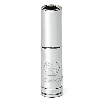 Apex 80227 12 Point SAE Deep Socket Sets, 1/4 in Drive, 7/16 in, 1.929 in Long, 12 Points