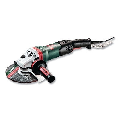 Metabo 601096420 Large Angle Grinder, 7 in dia, 15 A, 8200 RPM, 5/8 in-11 UNC, Paddle Switch, Brake, Rat Tail, Drop Safe