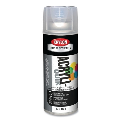 Krylon K01301A07 ACRYLI-QUIK Acrylic Lacquer Paint, 11 oz, Crystal Clear, Gloss