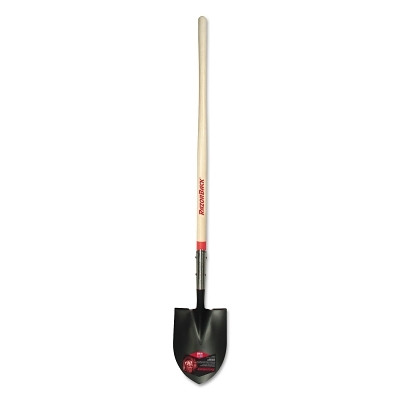 True Temper 2585600 Forged Round-Point Heavy-Duty Long-Handle Shovel 8.75" W x 5.300" L Blade 45" Hardwood Handle Cushion End Single