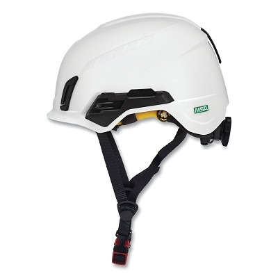 MSA 10242822 V-Gard H2 Safety Helmet, Type II, Rachet Suspension, Non-Vented, Mips System, White
