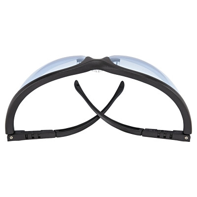 MCR Safety KD113 Klondike KD1 Series Protective Eyewear, Light Blue Polycarbonate Lens, Duramass Hard Coat, Black Nylon Frame