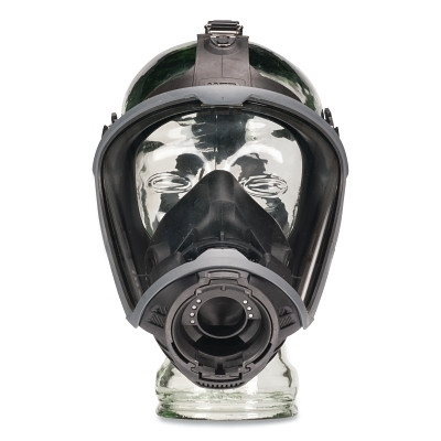 MSA 10156462 G1 Supplied Air Respirator Full Facepiece, Medium, Includes 5-point Rubber Harness/Voice Amplification Box