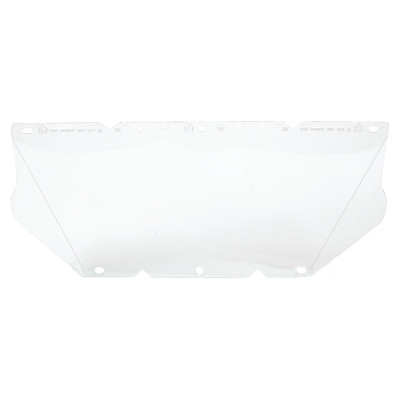 MSA 10115837 V-Gard Accessory System General Purpose Visor, Anti-Fog, Anti-Scratch, Clear, 17 in L x 8 in H