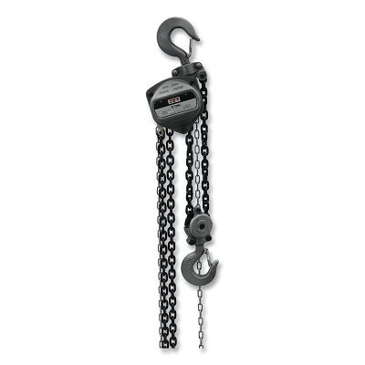 Jet 101941 S90 Series Hand Chain Hoist, 3-ton, 15 ft Lifting H, 2 Falls, 20-1/2 in Head Room, 86-4/5 lb Pull Force