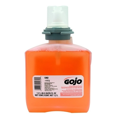 Gojo 536202 Premium Foam Antibacterial Handwash, Fruit, Refill Bottle, 1,200 mL
