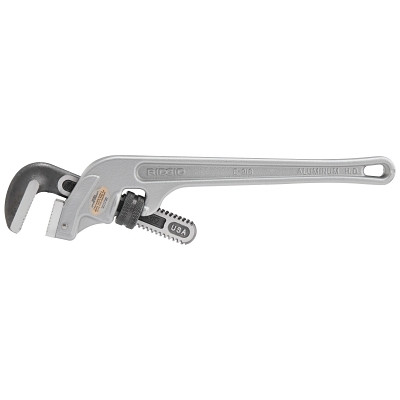 Ridgid 90122 Aluminum End Pipe Wrench, E-918, 18 in L, 2-1/2 in Pipe Capacity