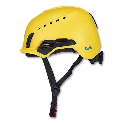 MSA 10242631 V-Gard H2 Safety Helmet, Type II, Rachet Suspension, Vented, Yellow