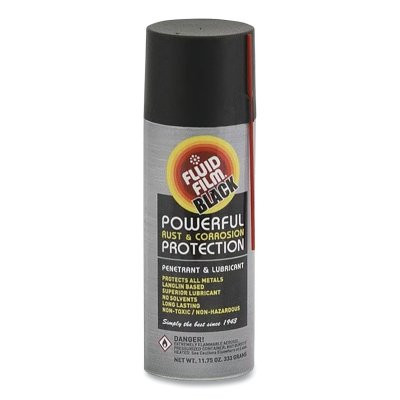 FLUID FILM AS11B Preventive & Lubricant, 11.75 oz Aerosol Can, Black
