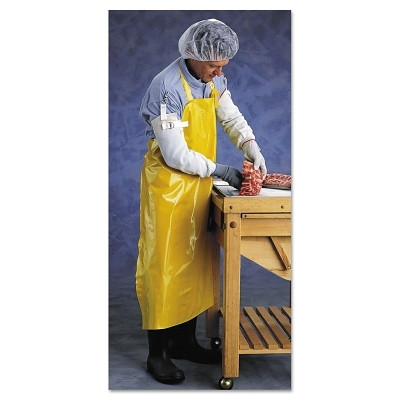 AlphaTec 105244 Neoprene Apron, 35 in W, 45 in L, Neoprene, Yellow