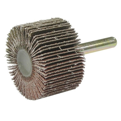 Weiler 52009 Tiger Mounted Flap Wheel, 1-1/2 in x 1 in, 60 Grit, 25000 rpm