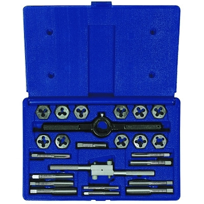 Irwin Hanson 24614 Fractional Tap and Hex Die Set 24-Piece 1/4 In to 1/2 In NC NF