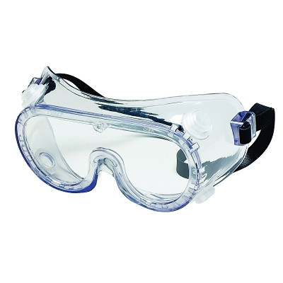 MCR Safety 2230R Protective Goggles, Clear/Clear, PVC, Chemical Resistant, Indirect Vent