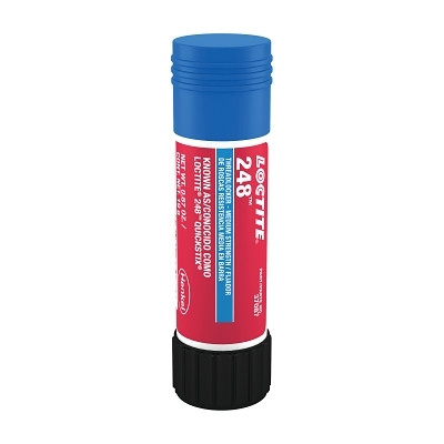 Loctite 462476 248 Medium-Strength Threadlocker Solid Stick, 19 g, 1/4 in to 3/4 in dia, Blue
