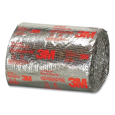 3M 7000133846 Fire Barrier Plenum Wrap, 5A+, 24 in W x 50 ft L x 1/2 in Thick, Silver