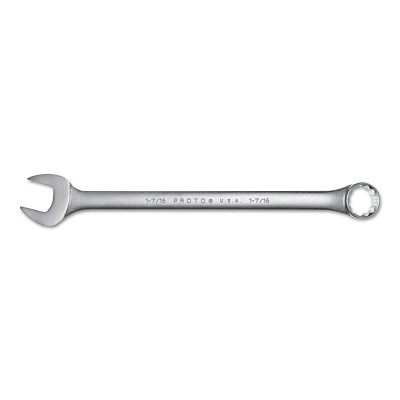 Proto J1246 TorquePlus Combination Wrench, 1-7/16 in Opening, 19-3/8 in OAL, 12-point, SAE, Satin