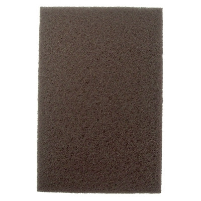 Weiler 51454 Non-Woven Hand Pad, 9 in x 6 in, Brown, Aluminum Oxide, Brown, Heavy-Duty